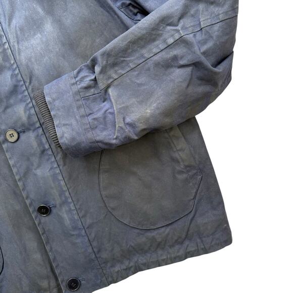 Freemans Sporting Club NYC N1 Deck Jacket Hand-Tailored Waxed Canvas Navy XL - Picture 3 of 7